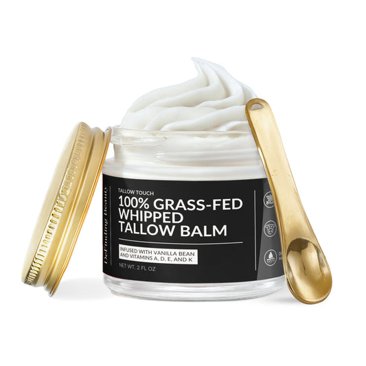 Tallow Touch: Whipped Tallow Cream with Vanilla Bean for Dry, Sensitive & Melanin-Rich Skin