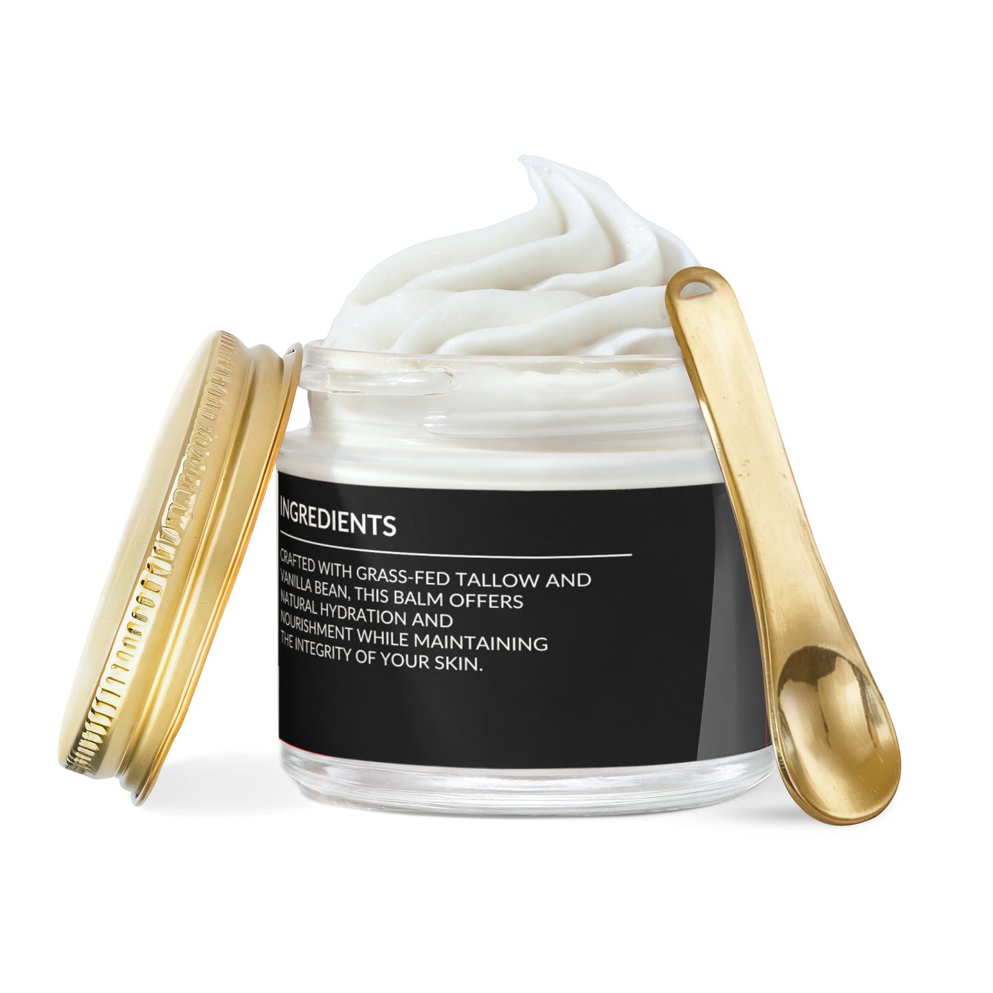 Tallow Touch: Whipped Tallow Cream with Vanilla Bean for Dry, Sensitive & Melanin-Rich Skin